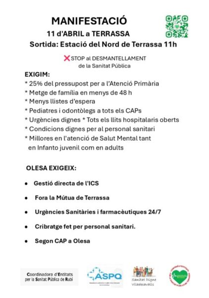 La Bustia manifestacio Olesa a Terrassa 2