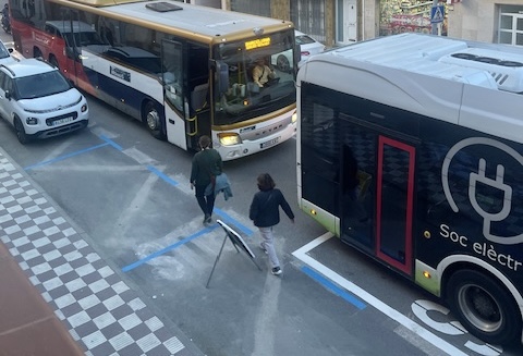 La Bustia parada bus avinguda Francesc Macia Esparreguera