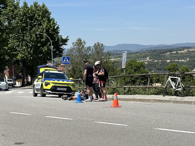 La Bustia accident ciclista 24 maig 2026 Gelida