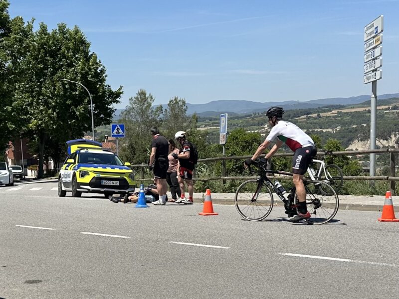La Bustia accident ciclista 24 maig 2026 Gelida