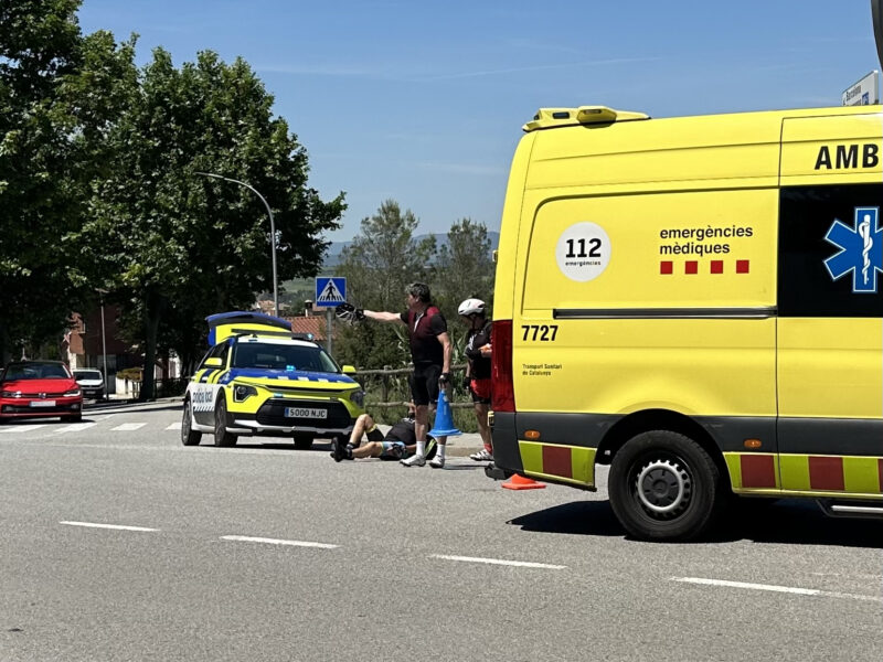 La Bustia accident ciclista 24 maig 2026 Gelida