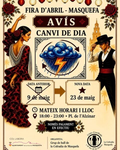 La Bustia cartell Fira Abril Masquefa 1