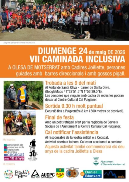 La Bustia cartell VII Caminada Inclusiva