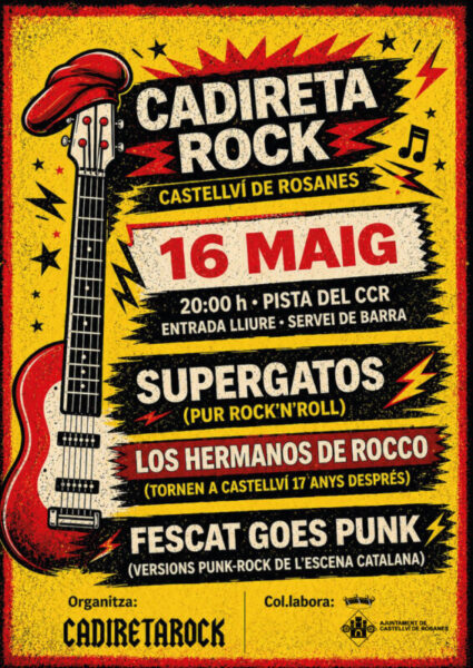 La Bustia cartell cadireta rock Castellvi
