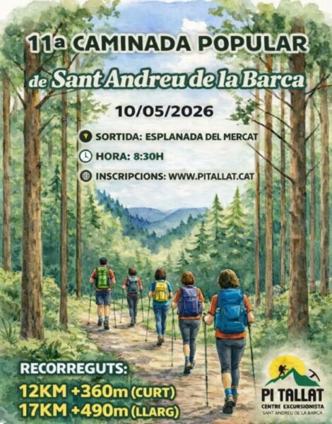 La Bustia cartell caminada popular Sant Andreu