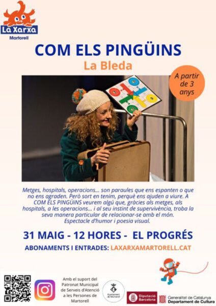 La Bustia cartell com els pinguins
