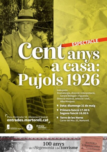 La Bustia cartell espectacle Pujols 1926