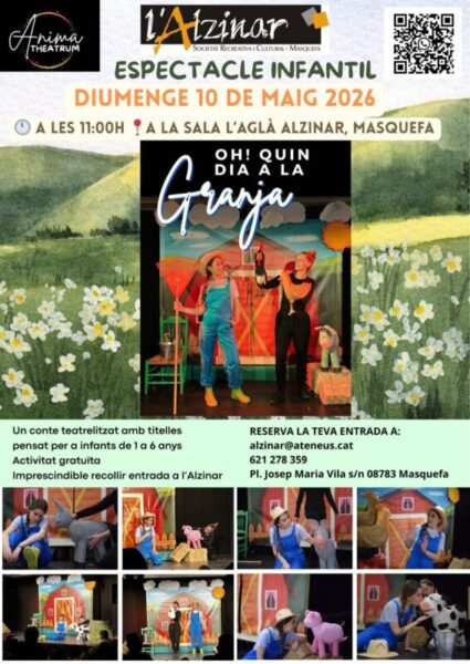 La Bustia cartell espectacle infantil Alzinar Masquefa
