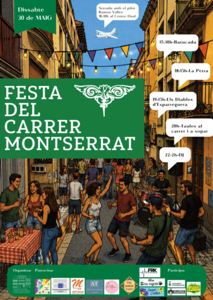 La Bustia cartell festa carrer Montserrat Esparreguera