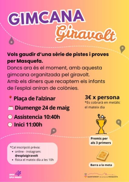 La Bustia cartell gimcana Giravolt