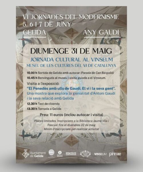 La Bustia cartell jornades modernisme Gelida