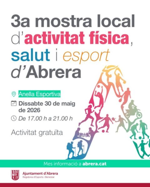 La Bustia cartell mostra local activitat fisica Abrera