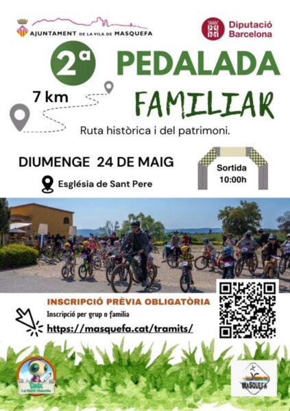 La Bustia cartell pedalada familiar Masquefa