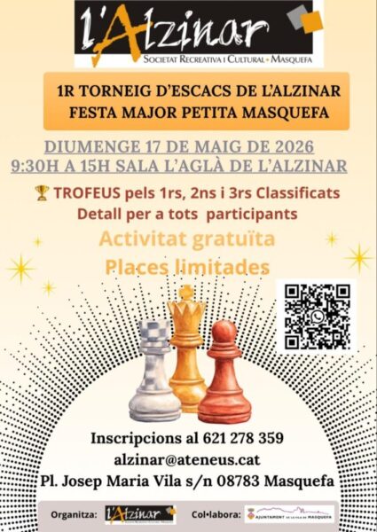 La Bustia cartell torneig escacs Alzinar
