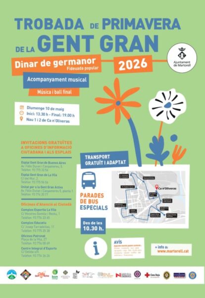 La Bustia cartell trobada primavera gent gran Martorell