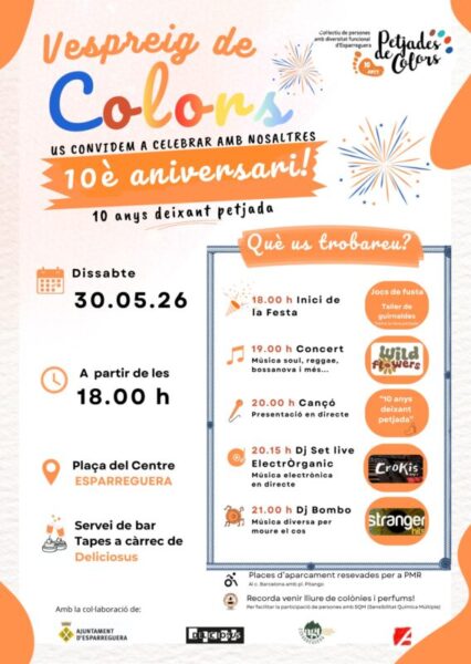 La Bustia cartell vespreig Petjades de Colors