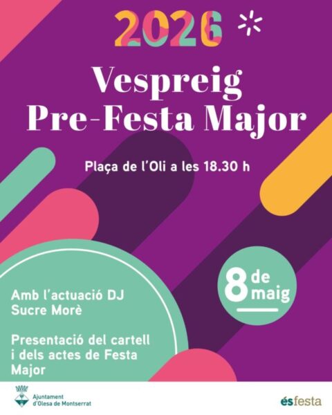 La Bustia cartell vespreig pre Festa Major Olesa