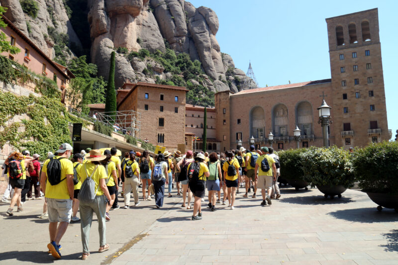 La Bustia manifestacio docents Montserrat