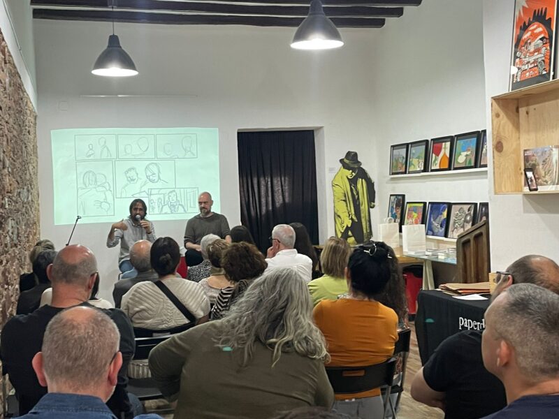 La Bustia presentacio comic Pedro Garcia 17 de marzo La VAcUNa nos cambio la vida Olesa