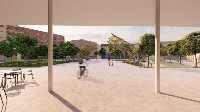 La Bustia presentacio remodelacio pl Federico Garcia Lorca Sant Andreu