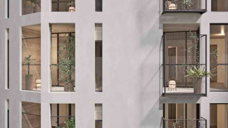 La Bustia renders Residencia Riu Martorell 2