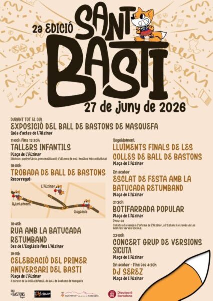 La Bustia cartell 2a edicio Santi Basti Masquefa