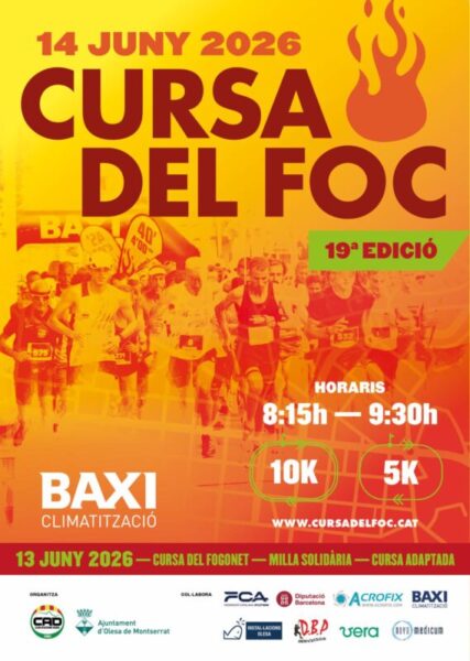 La Bustia cartell Cursa del Foc Olesa
