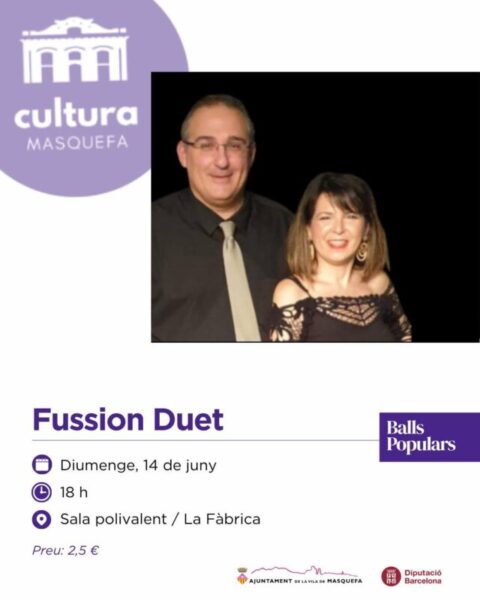 La Bustia cartell Fussion Duet 14 juny