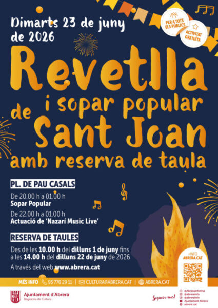 La Bustia cartell Revetlla Sant Joan Abrera