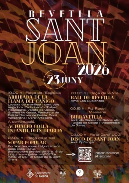 La Bustia cartell Sant Joan Gelida