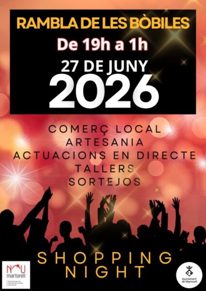 La Bustia cartell Shopping Night Martorell