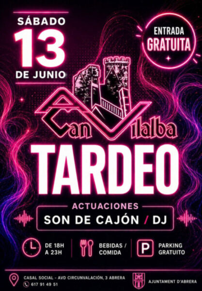 La Bustia cartell Tardeo AAVV Can Vilalba