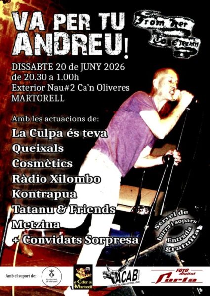 La Bustia cartell Va per tu Andreu