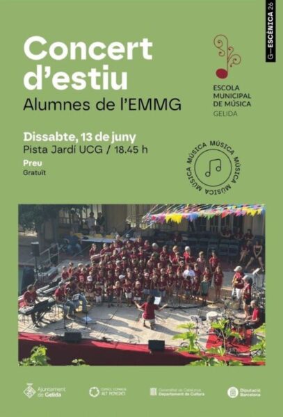 La Bustia cartell concert estiu alumnes EMMG