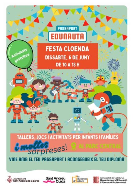 La Bustia cartell festa cloenda Edunauta Sant Andreu