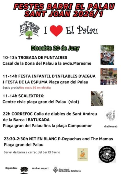 La Bustia cartell festes Barri El Palau Sant Andreu