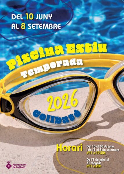 La Bustia cartell piscina Collbato