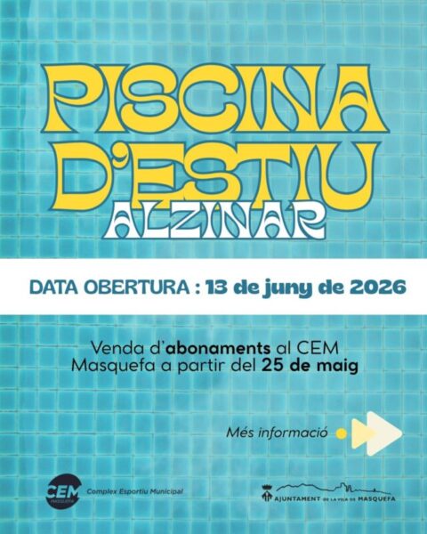 La Bustia cartell piscina Masquefa 2