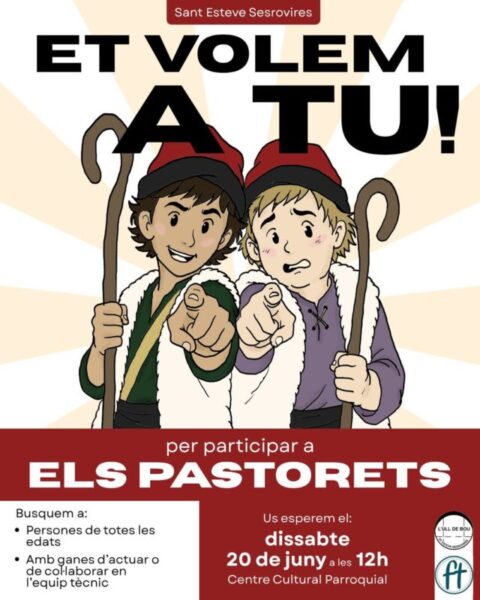 La Bustia cartell reunio Els Pastorets Sant Esteve