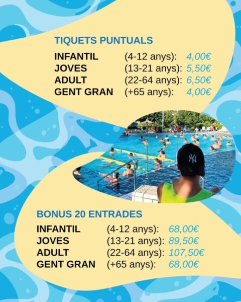 La Bustia cartells piscina Sant Esteve 1