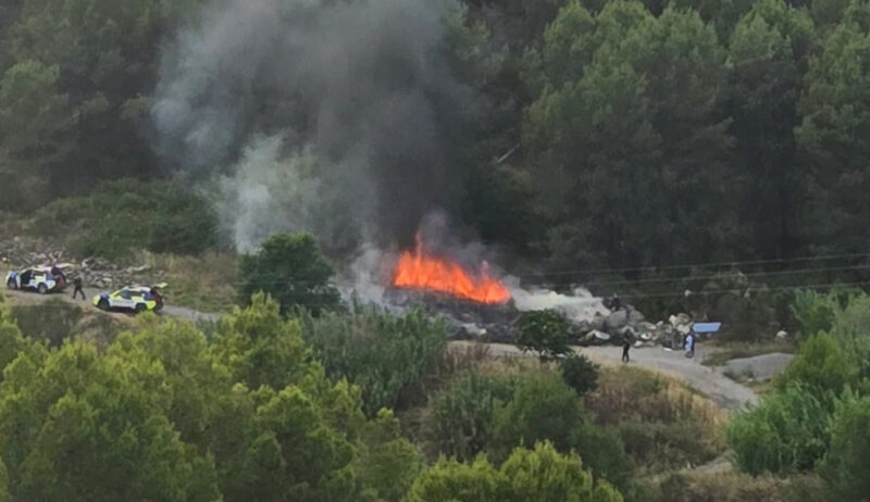La Bustia incendi Sant Andreu 22 juny 2026