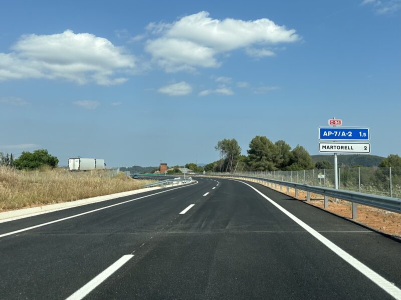 La Bustia obertura desdoblament B224 Martorell Sant Esteve C54 1 juny 2026