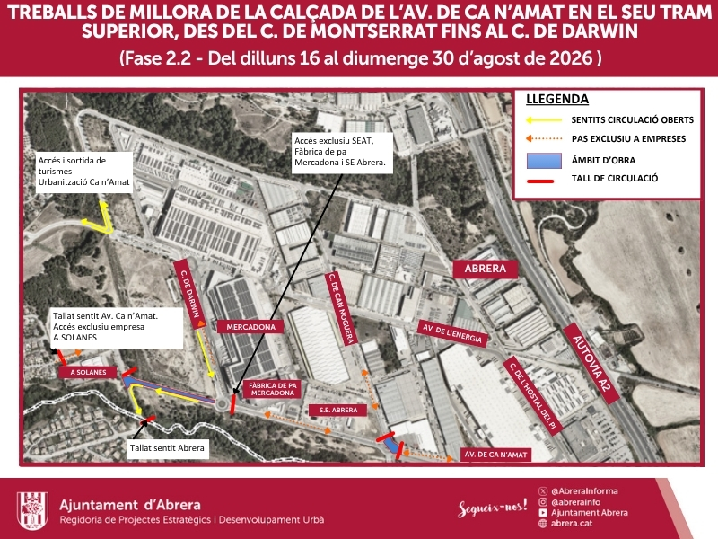 La Bustia afectacions Abrera linia Seat 3