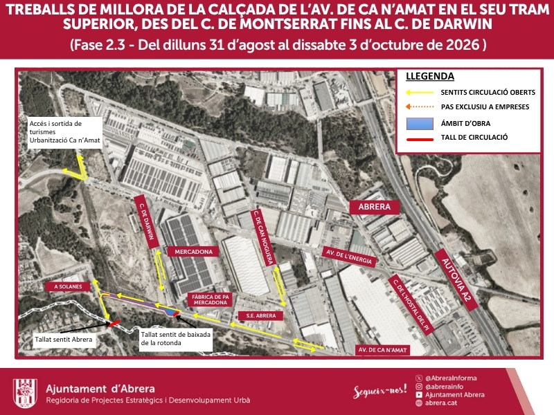 La Bustia afectacions Abrera linia Seat 4