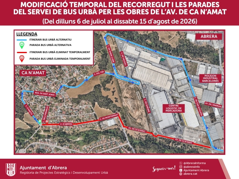 La Bustia afectacions Abrera linia Seat 5