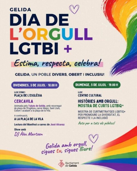 La Bustia cartell Dia Orgull LGTBI Gelida