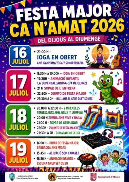 La Bustia cartell Festa Major Ca nAmat