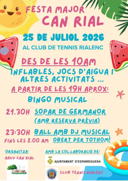 La Bustia cartell Festa Major Can Rial