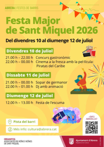 La Bustia cartell Festa Major Sant Miquel Abrera