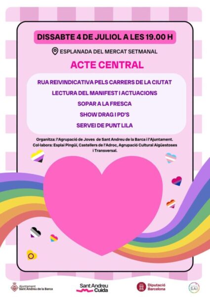La Bustia cartell Orgull LGTBI Sant Andreu